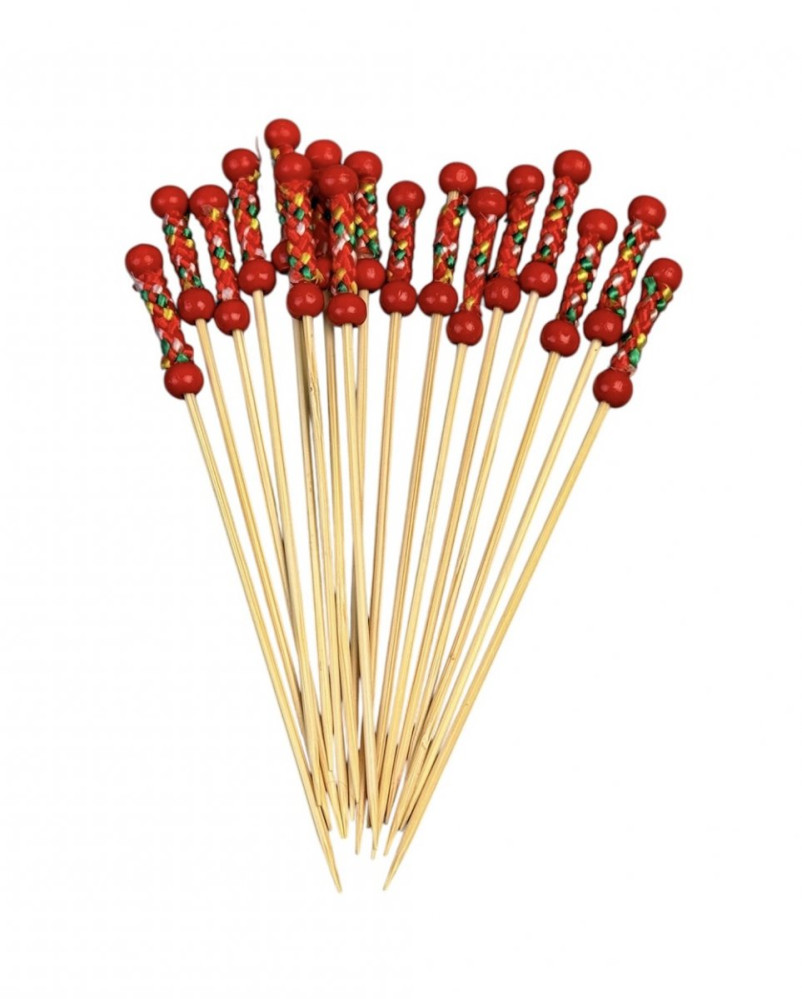 Шпажка бамбуковая Мексика красная 120 мм 100 шт/уп (100 уп/ящ)