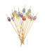 Шпажка бамбуковая Цветок ассорти 120 мм 100 шт/уп (100 уп/ящ)