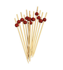 Шпажка бамбуковая Бусинка красная 120 мм 100 шт/уп (100 уп/ящ)