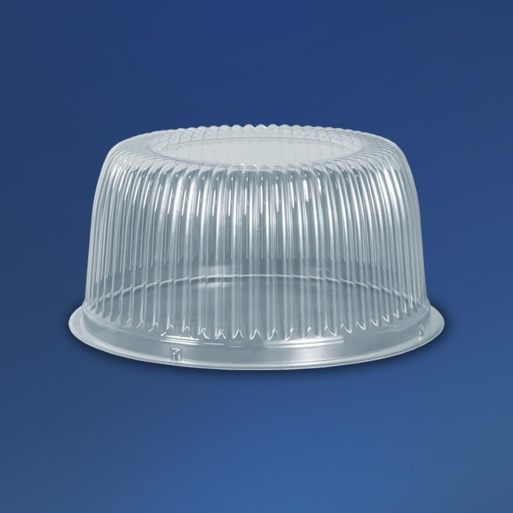 Упаковка для торта пластиковая круглая ПС-22 белая с крышкой 1800 мл 205х95 мм 200 шт/ящ