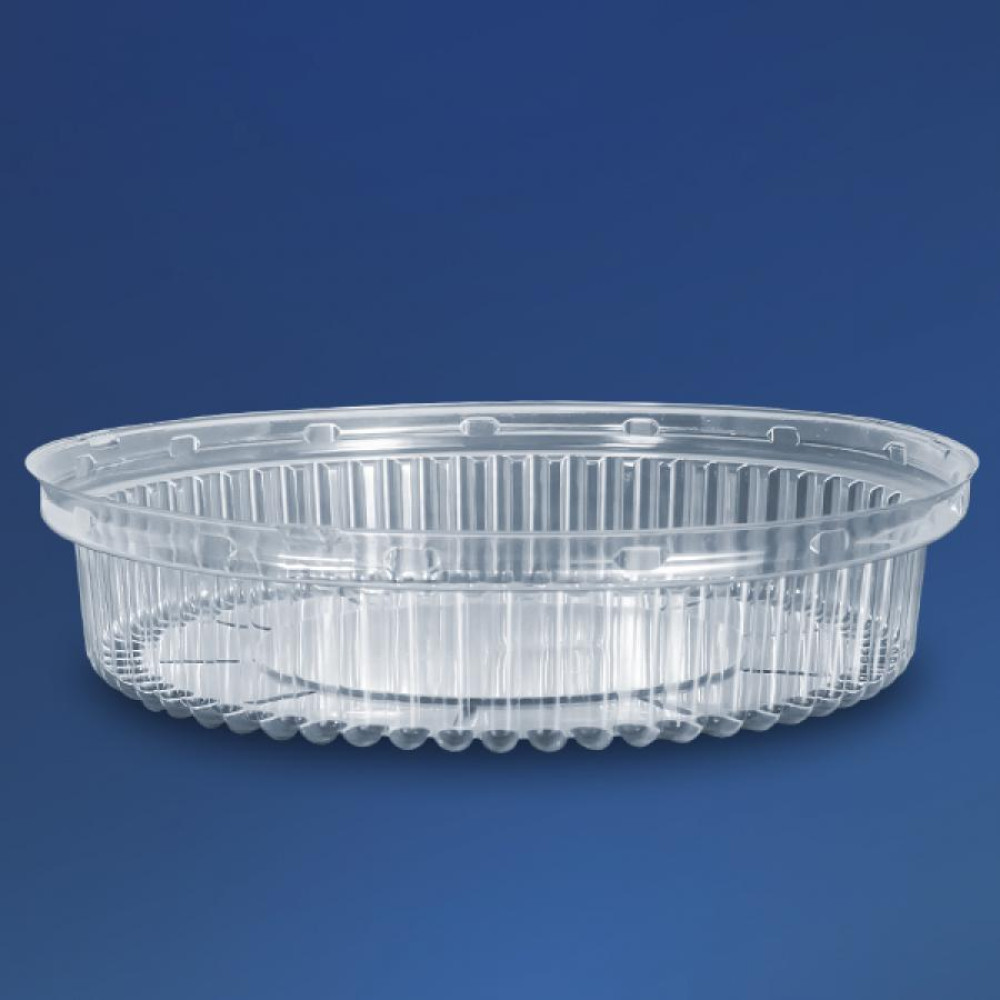 Упаковка для торта пластиковая круглая ПС-220 прозрачная с крышкой 1800 мл 196х95 мм 300 шт/ящ