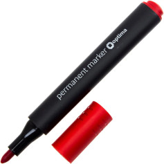 Маркер перманентный Optima O16117 красный 2 мм
