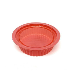 Соусник пластиковый круглый ПС-42 красный 100 мл 98х27 мм 100 шт/уп (1000 шт/ящ)