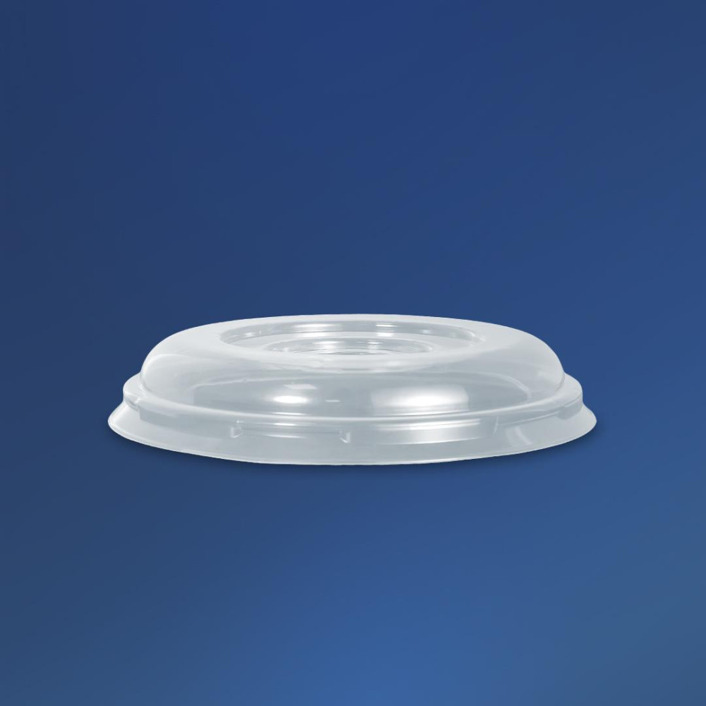 Салатник пластиковый круглый ПС-210 черный с крышкой 700 мл 158х58 мм 1 шт (500 шт/ящ)