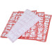 Бумага упаковочная листовая красная с рисунком Гамбургер 32х32 см 30 г/м2 500 листов/уп