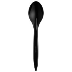 Ложка столовая пластиковая Premium черная 180 мм 100 шт/уп (20 уп/ящ)