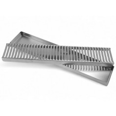 Каплесборник барный из нержавеющей стали 49х10х2,5 см