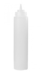 Бутылка для соуса пластиковая прозрачная 950 мл