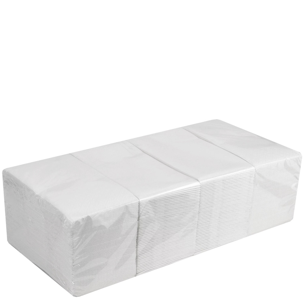 Салфетка столовая 1/8 сложения двухслойная белая 30х30 см 200 листов/уп