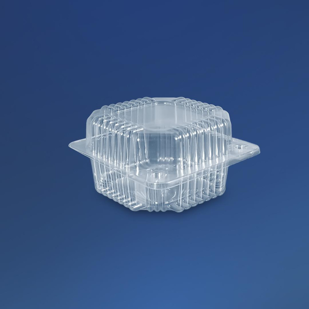 Контейнер пластиковый ПС-8 прозрачный с крышкой 500 мл 110х105х58 мм 600 шт/ящ