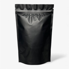 Пакет дой-пак металлизированный черный с клапаном 500 г 180х280х90 мм 1 шт (250 шт/уп)