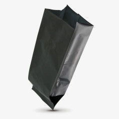 Гассет-пакет с центральным швом черный с клапаном 250 г 80х250х60 мм 1 шт (250 шт/уп)