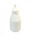 Бутылка для соуса пластиковая белая с колпачком 250 мл