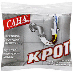 Средство для прочистки труб Сана Крот в гранулах 70 г (50 шт/ящ)