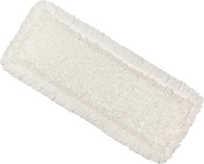 Моп для швабры из микрофибры Риал Люкс петельный белый 40 см