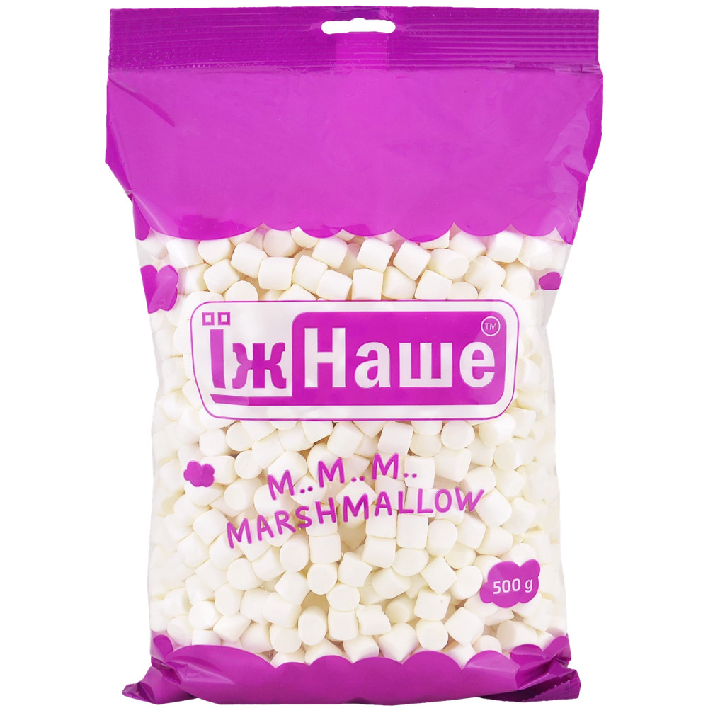 Маршмеллоу Їж Наше Mini Snowy Mallows Пломбир-Ваниль 500 г (5 уп/ящ)