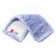 Моп для швабры из микрофибры Риал прочный бело-синий 40 см