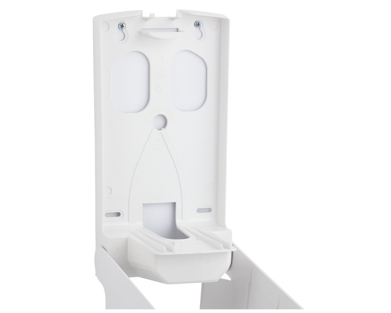 Диспенсер для рулонных полотенец пластиковый Merida Top Mini бело-серый 17х33х17,5 см