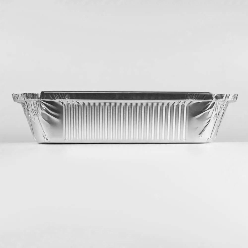 Контейнер из алюминиевой фольги прямоугольный SP64L 960 мл 218х153х41 мм 100 шт/уп (12 уп/ящ)