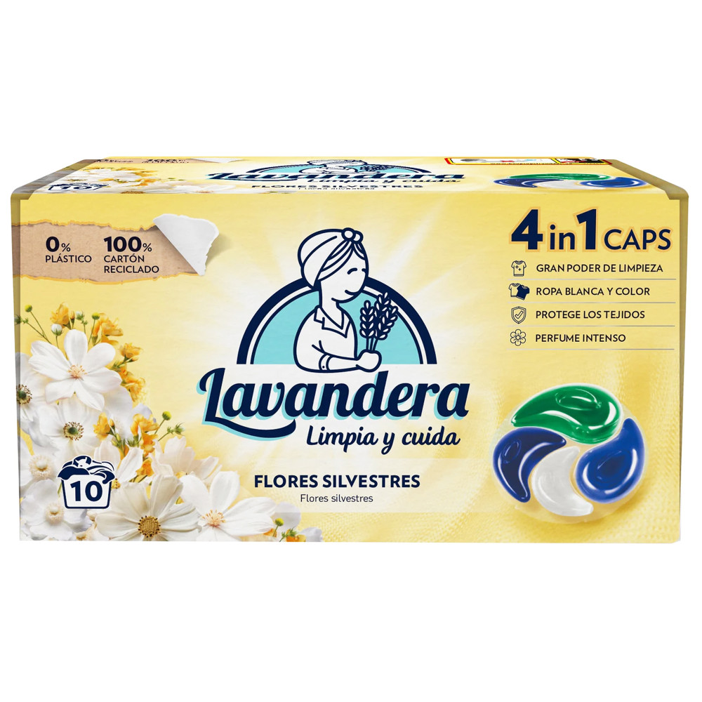 Капсулы для стирки Lavandera Flores Silvestres 4в1 220 г 10 шт/уп (8 уп/ящ)
