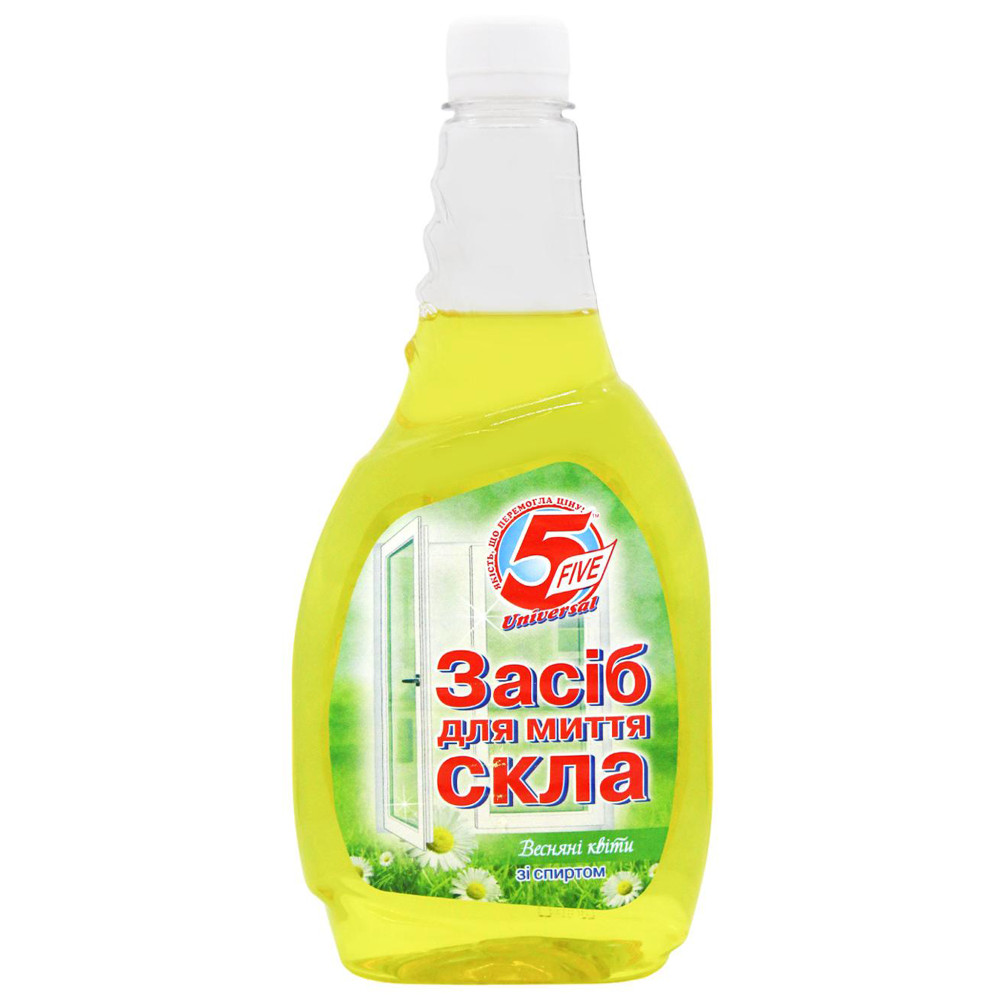 Средство для мытья окон и стекол 5 Five Universal Весенние цветы запаска 500 мл (12 шт/ящ)
