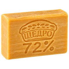 Мыло хозяйственное Щедро 72% твердое 200 г (48 шт/ящ)