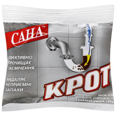 Средство для прочистки труб Сана Крот в гранулах 70 г (50 шт/ящ)