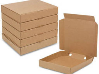 Коробка для пиццы 30 см квадратная бурая 300х300х42 мм 1 шт