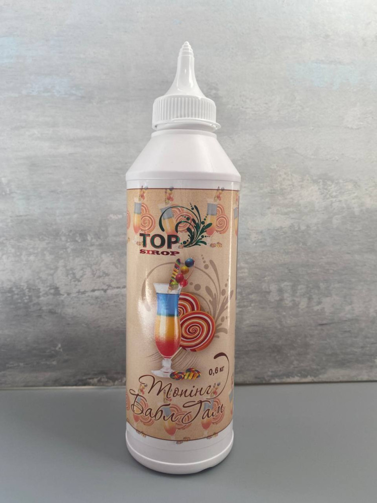 Топпинг Top Sirop Бабл Гам 600 г (12 шт/ящ)