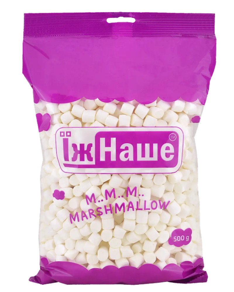 Маршмеллоу Їж Наше Mini Snowy Mallows Пломбир-Ваниль 500 г (5 шт/ящ)