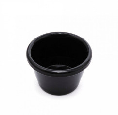 Соусник из меламина круглый черный 55 мл 6х4 см