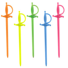 Шпажка пластиковая Шпага ассорти 70 мм 1000 шт/уп
