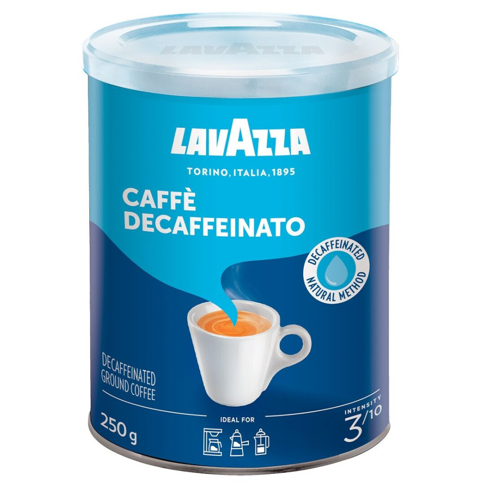 Кофе молотый Lavazza Caffe Decaffeinato ж/б 250 г (12 шт/ящ)