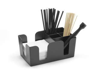 Органайзер барный 6 секций черный 24х15х10,5 см