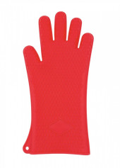 Рукавица пекарская силиконовая красная 40 см